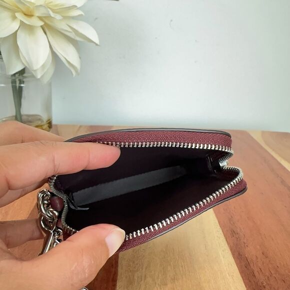 NWT Coach Leather Zip Card Case - Picture 5 of 6